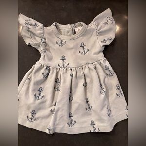 Kate Quinn anchor flutter sleeve dress